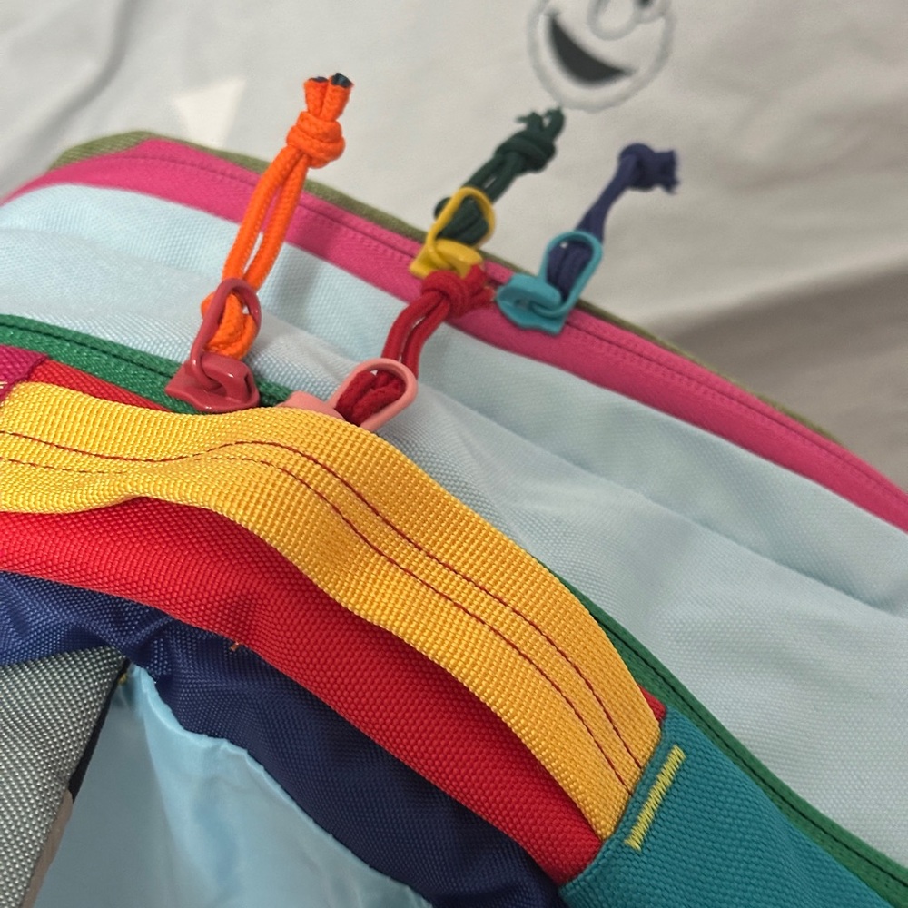 Cotopaxi Multicolor Backpack with Yellow and Pink Accents - Picture 3 of 5